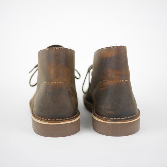 CLARKS Men\'s 9.5 Brown Suede Leather Oiled Chukka Ankle Boots Laced Casual Shoes main image 9